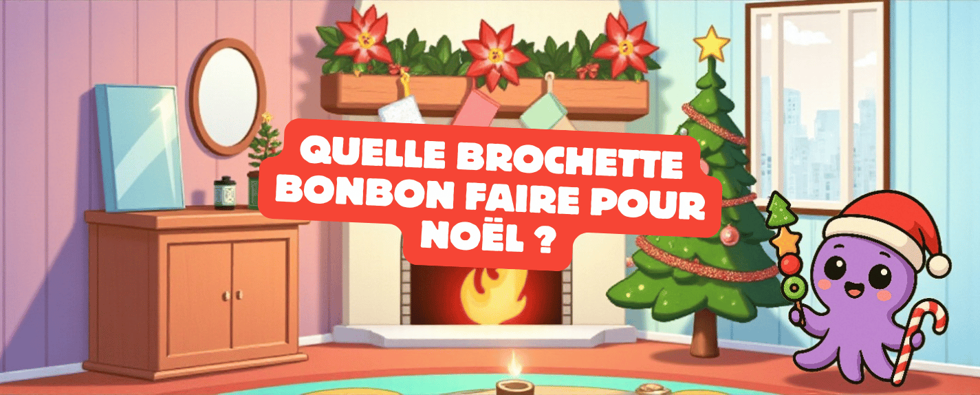 brochette bonbon noël