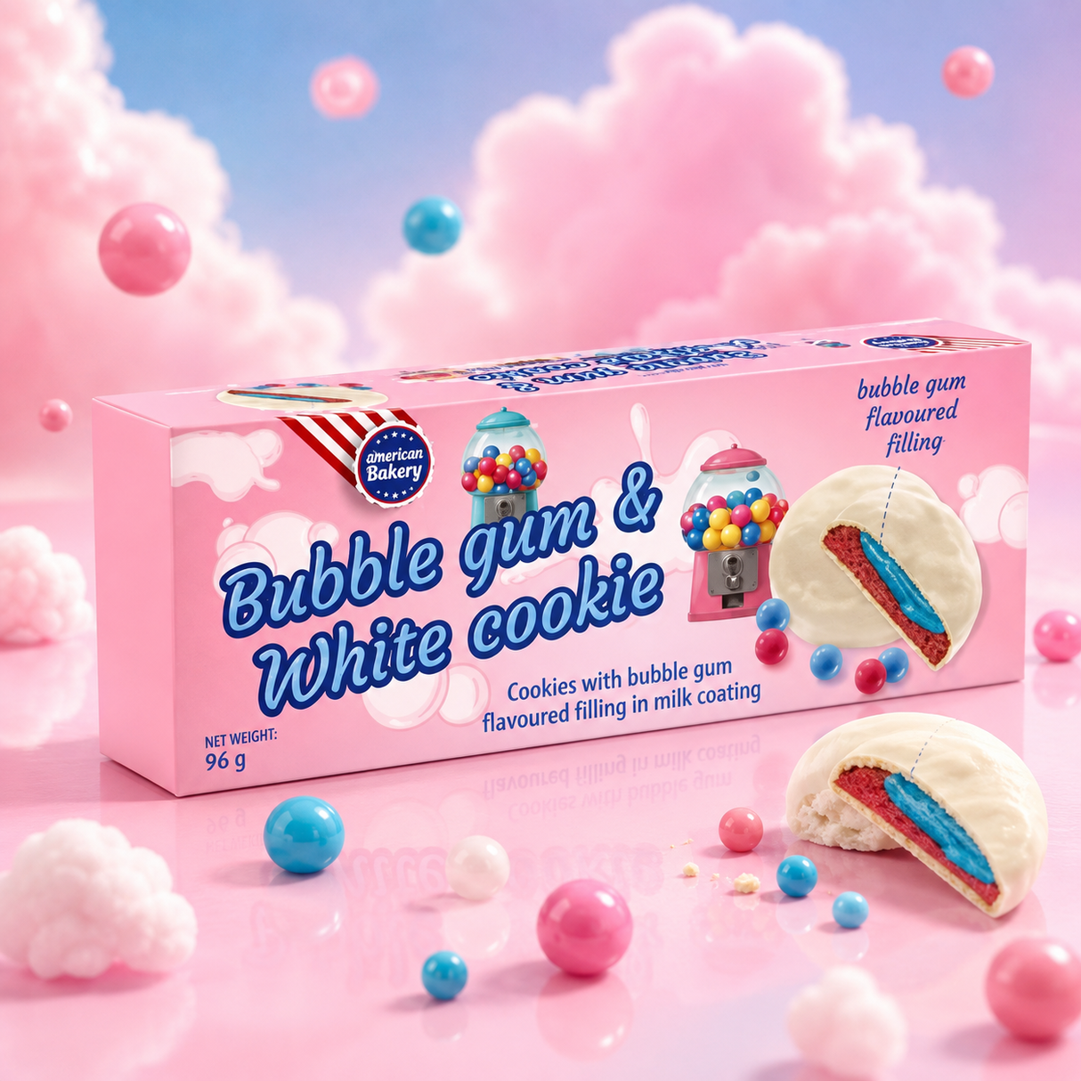 American Bakery - Bubble Gum & White Cookie