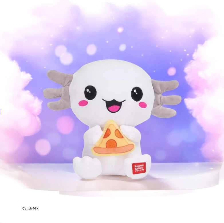 Peluche Bagclip Axoloti Blanc 12cm