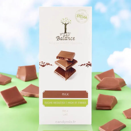 Tablette de chocolat au lait sans sucre