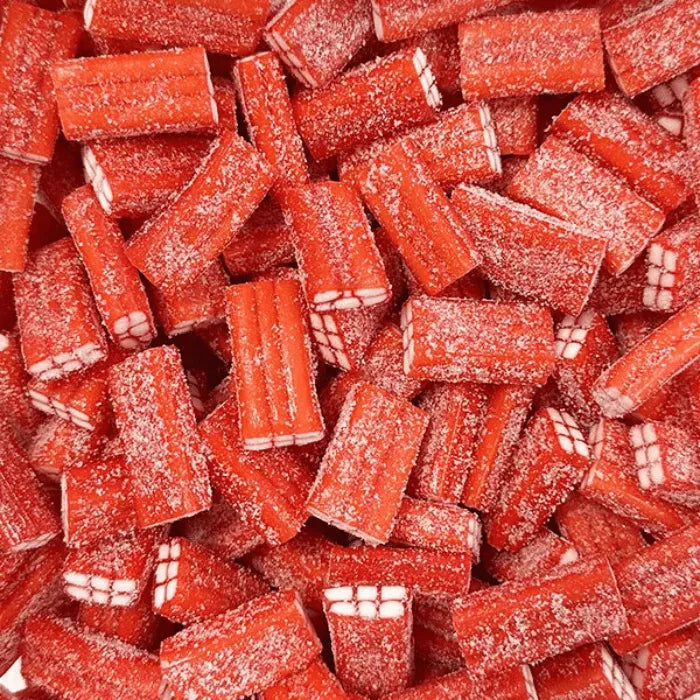 Briques Fourrées Acide Fraise - Dulceplus