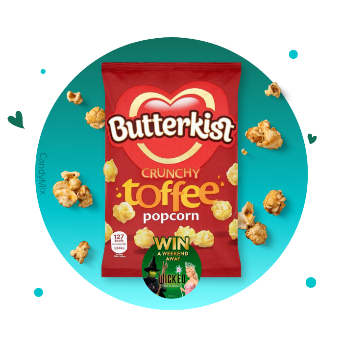 Butterkist crunchy toffee pop maíz