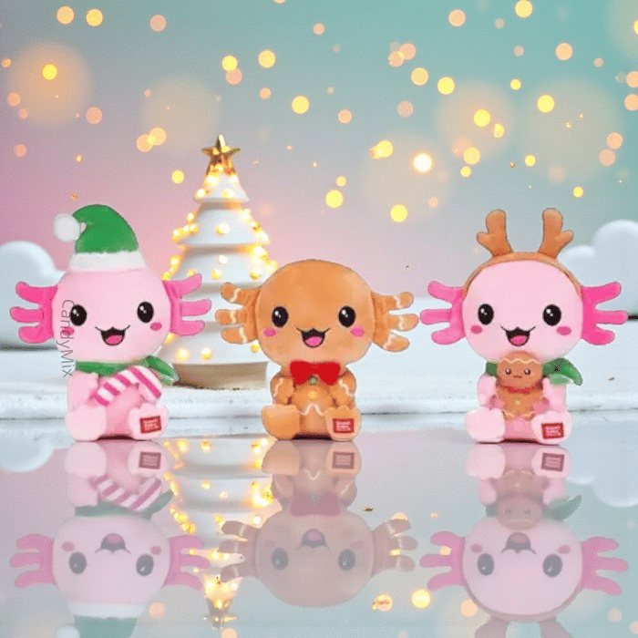 Peluches Axolotl Christmas - Kawaii Kuties