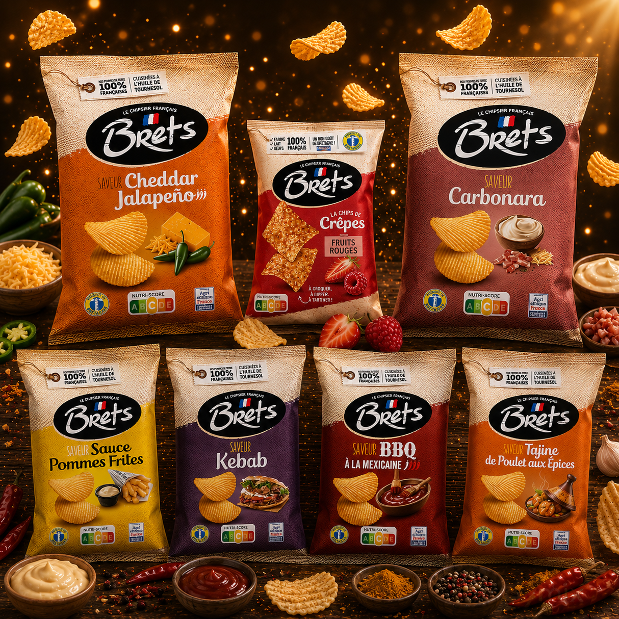 Pack Brets Coupe du Monde - 9 saveurs