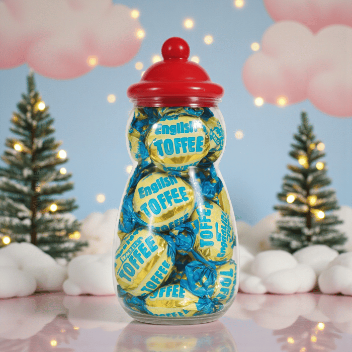 Bonbonnière Bonhomme de Neige Walkers English Creamy Toffees (400g)