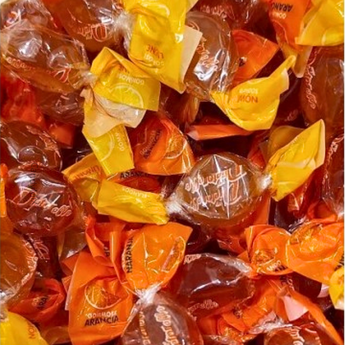 🌟🌱 Bonbons mous saveur orange et citron - Bonbons sans sucre (100g) - Dietorelle
