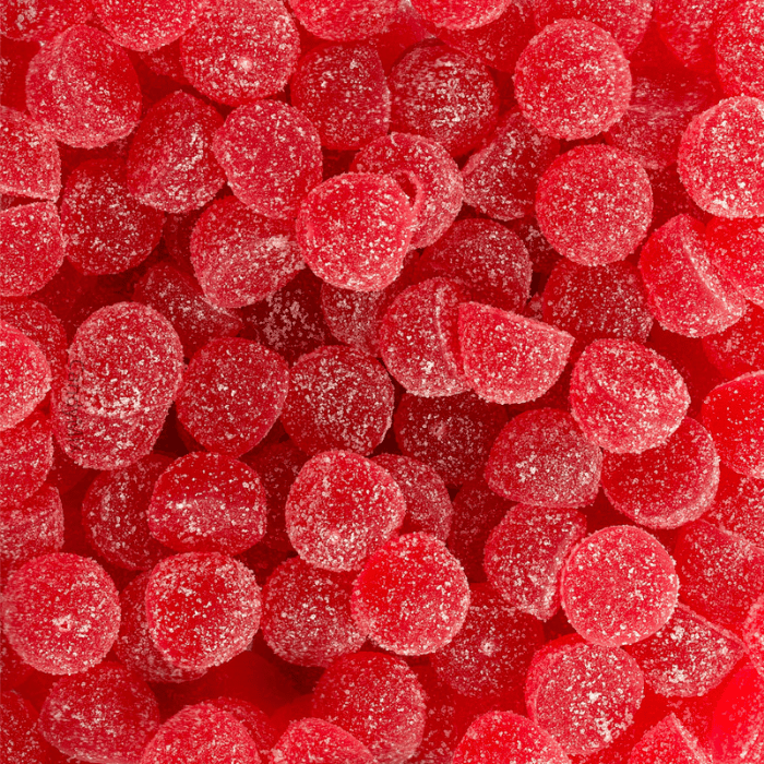 Bonbons sans sucre perles rouges