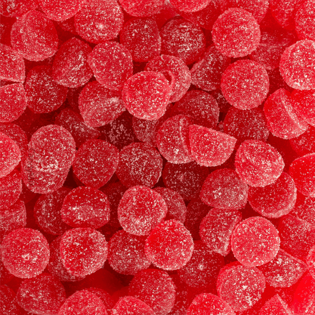 Bonbons sans sucre perles rouges