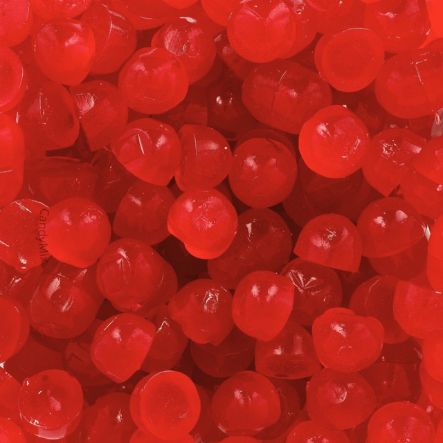 Perles Fraise lisses