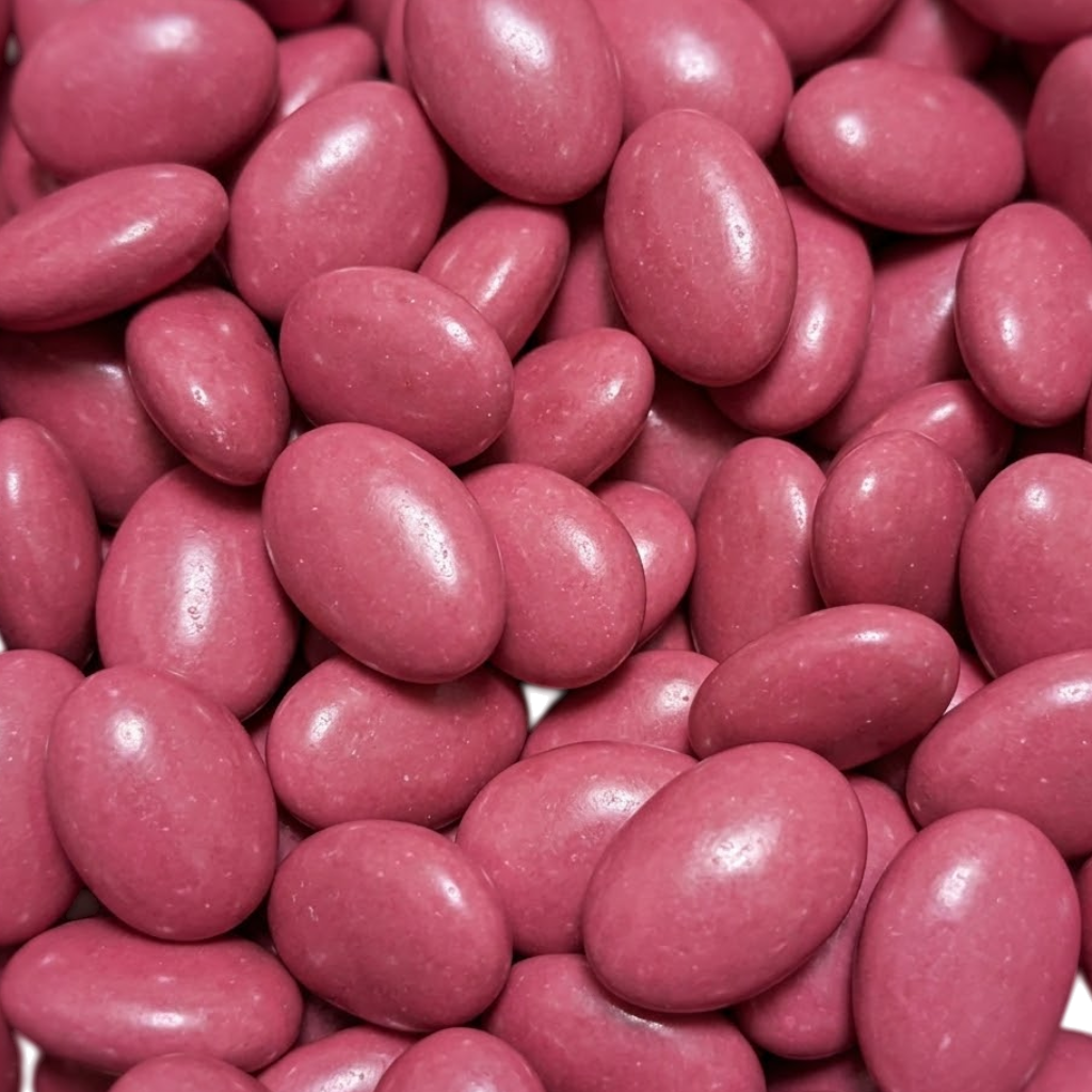 🍫 Grageas de chocolate con corazón rosa - Babysweeties (100g)