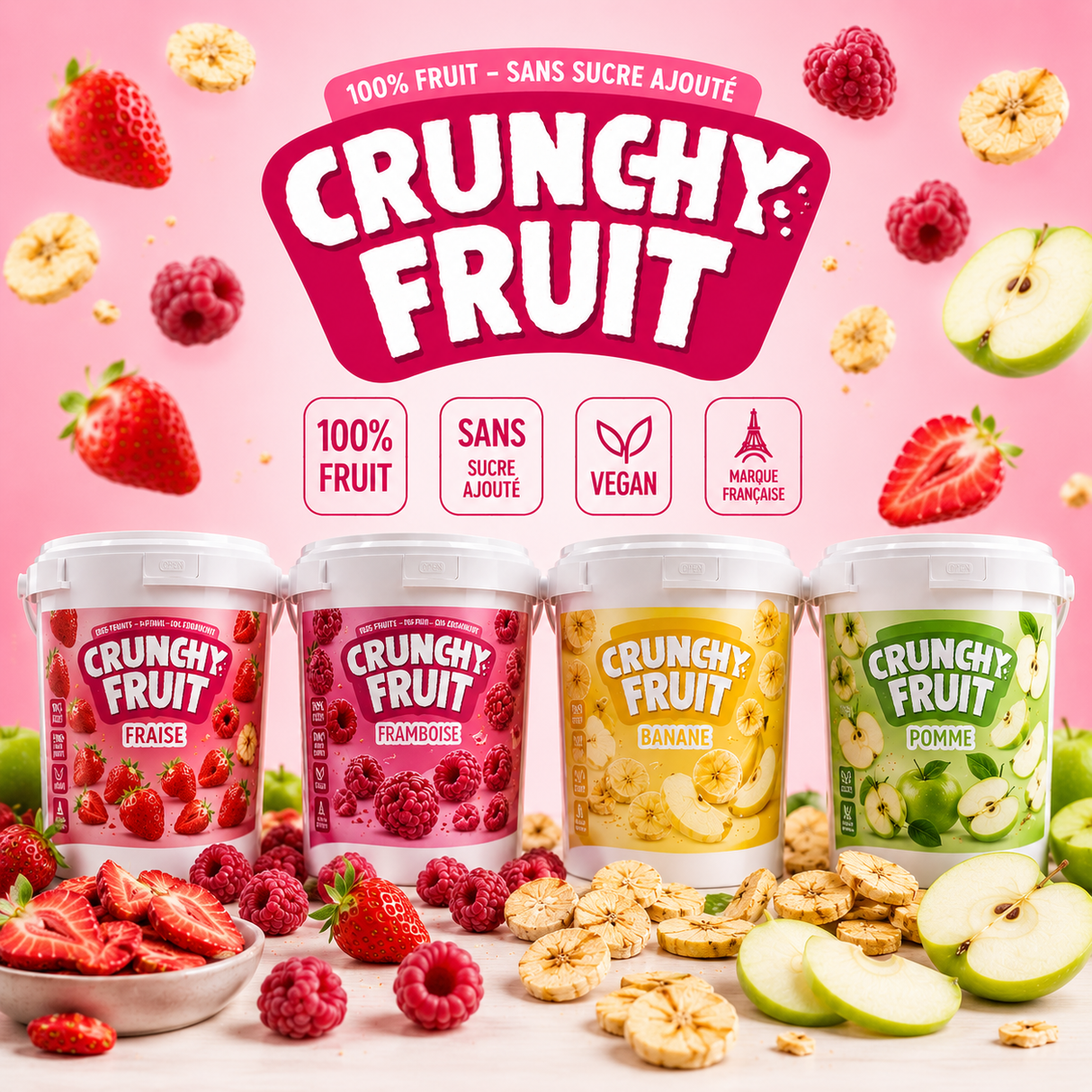 Knuspriges Obstpaket