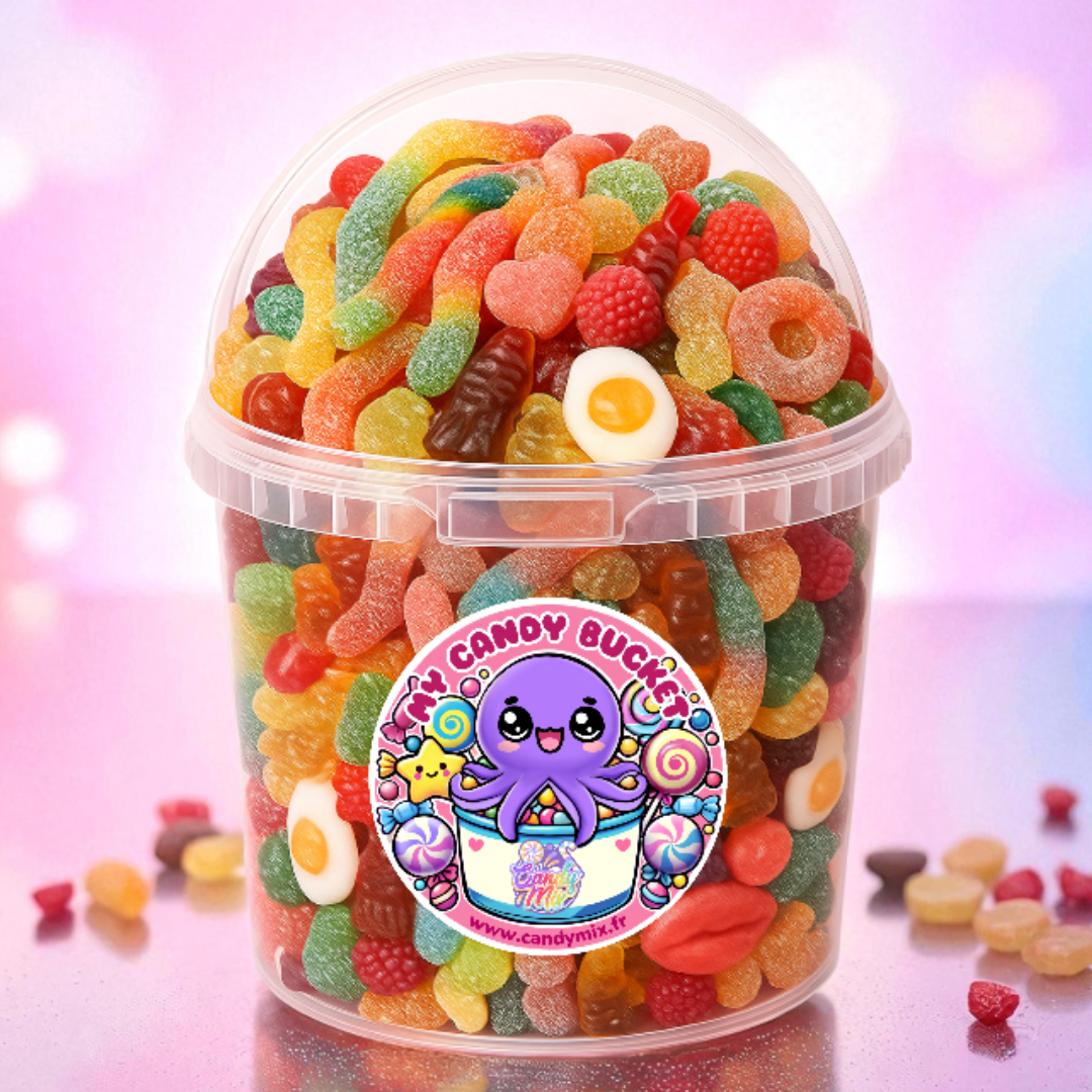 Seau de bonbons du Moment (3,5kg) - CandyBucket