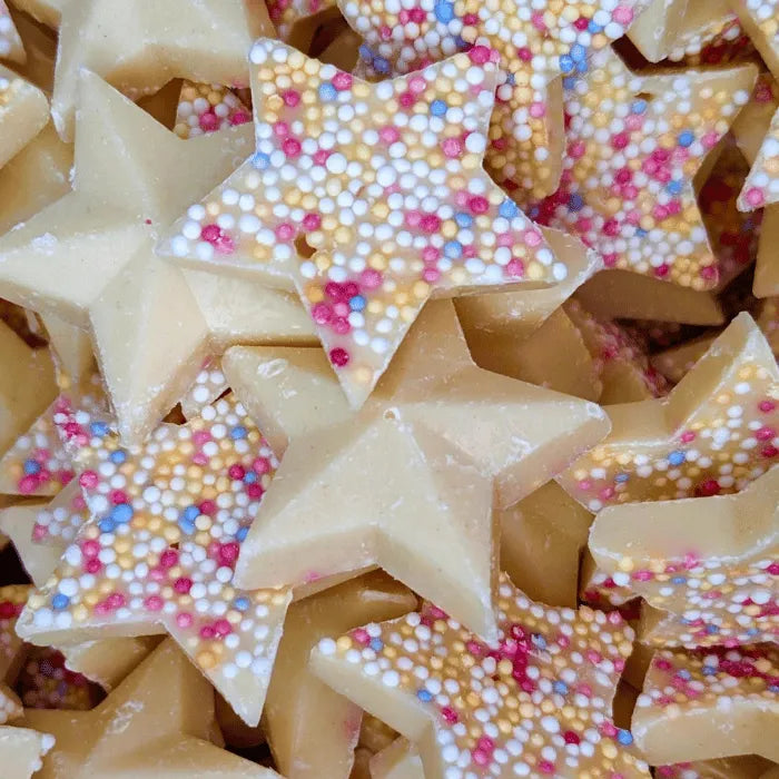 Étoiles en chocolat blanc Noël