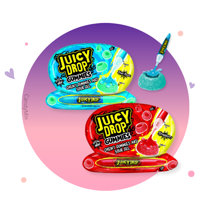 Juicy Drop Gummies Sour Gel - Bonbons acidulés, Bonbons américains, Bonbons  ludiques - Confiseries Américaines - Candy Space