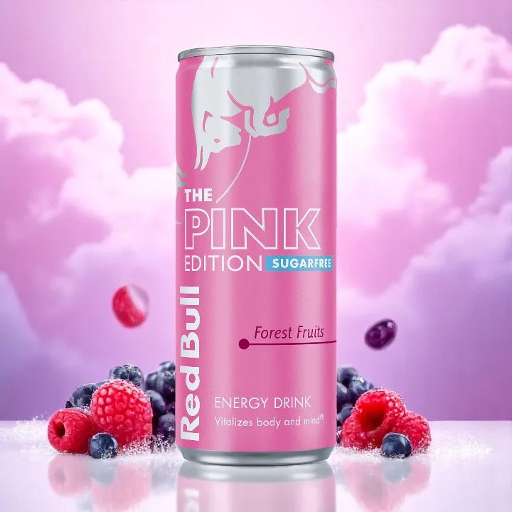 Red Bull The Pink Edition Sugar Free Forest Obst (Großbritannien)