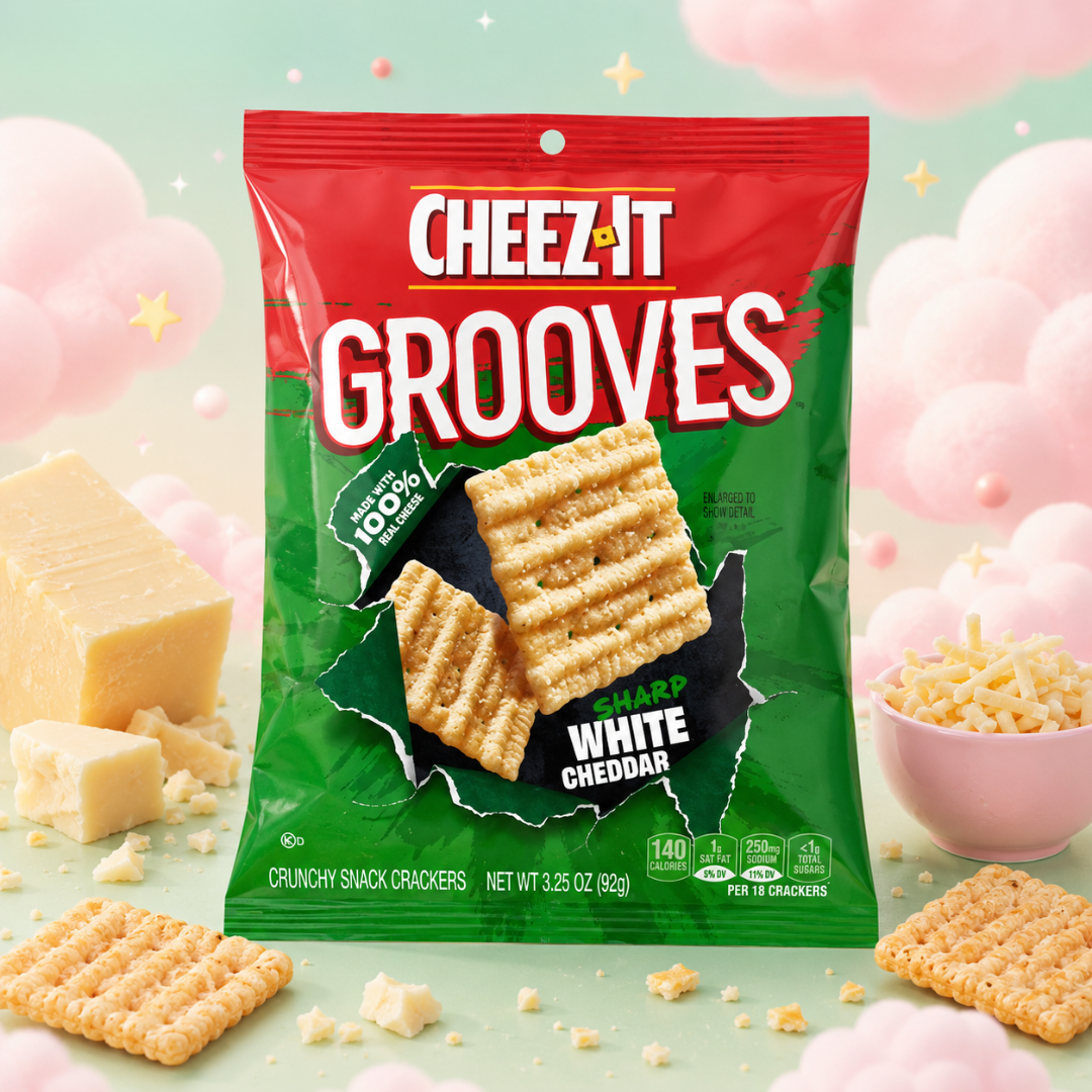 Cheez-It Grooves White Cheddar