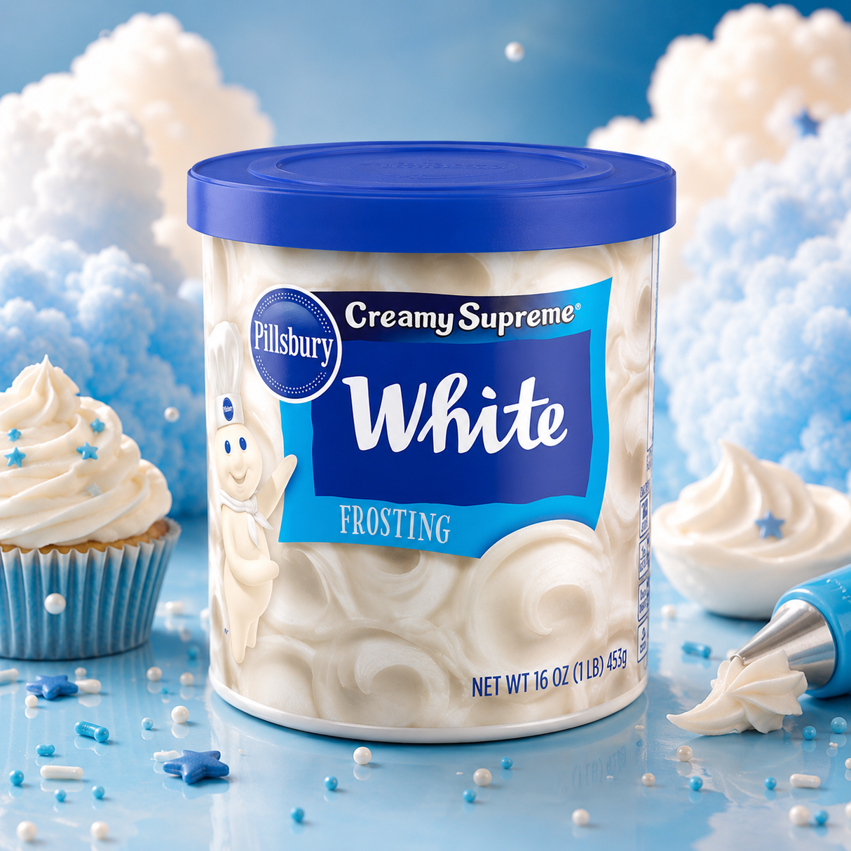Pillsbury Creamy Supreme Frosting White 453 g