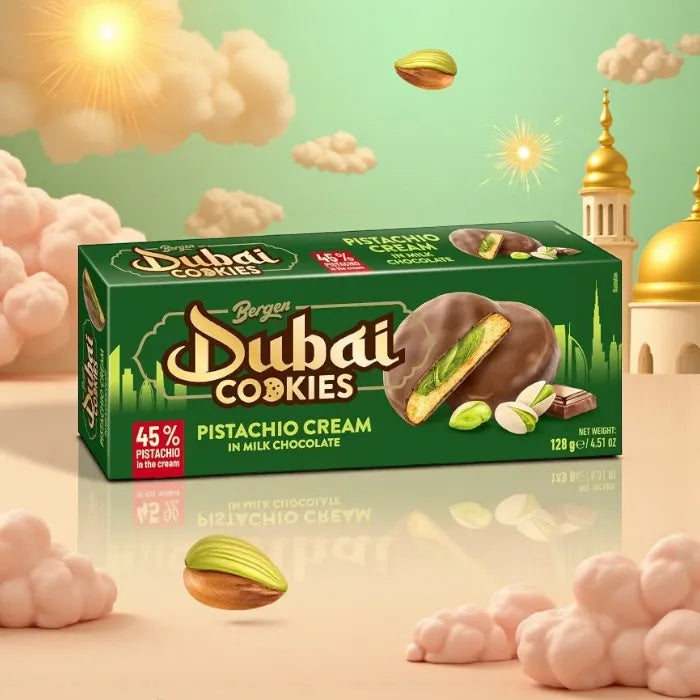 Dubai Cookies Pistachio Cream in Milk Chocolate - Bergen