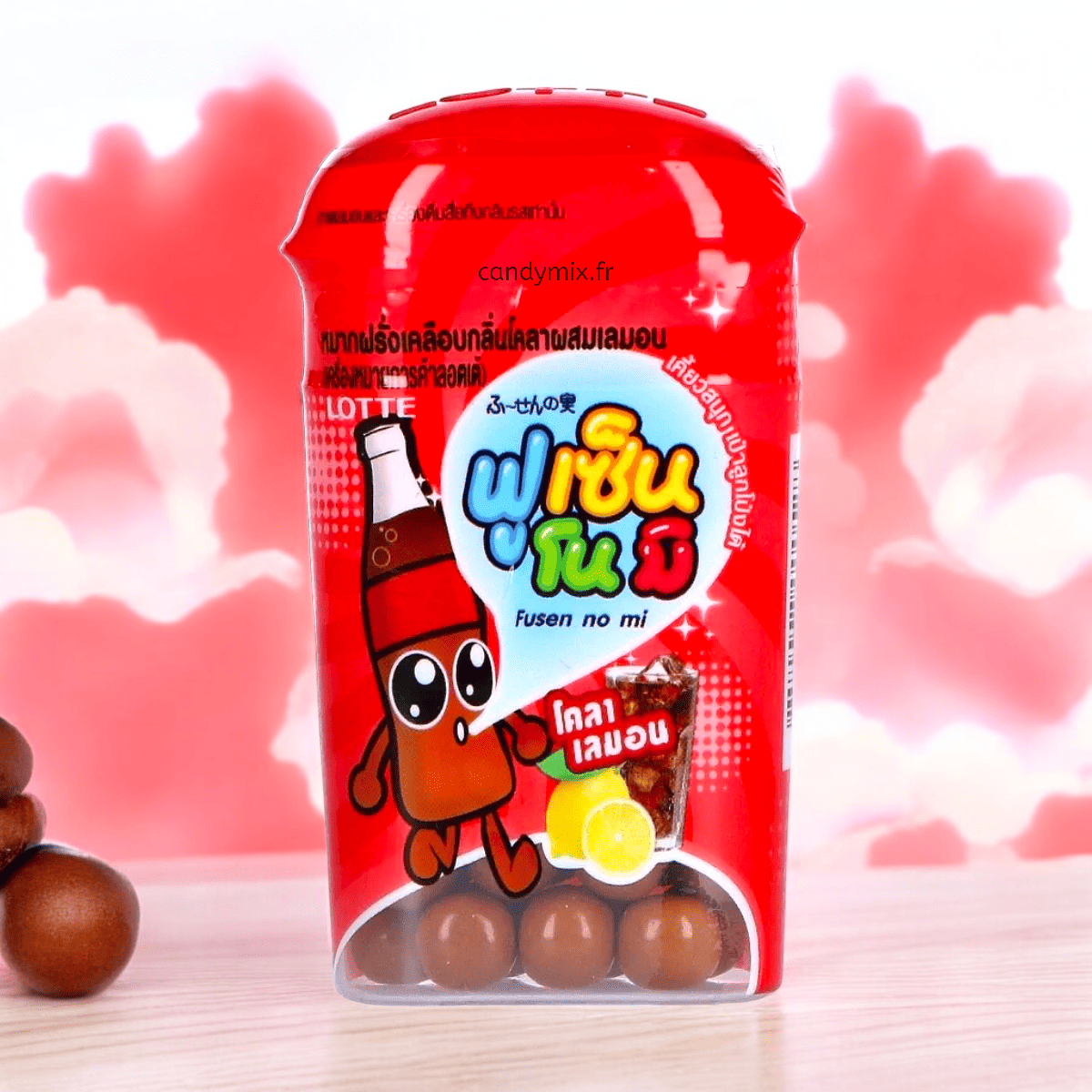 Kaugummi mit Zitrone und Cola Fusen no Mi