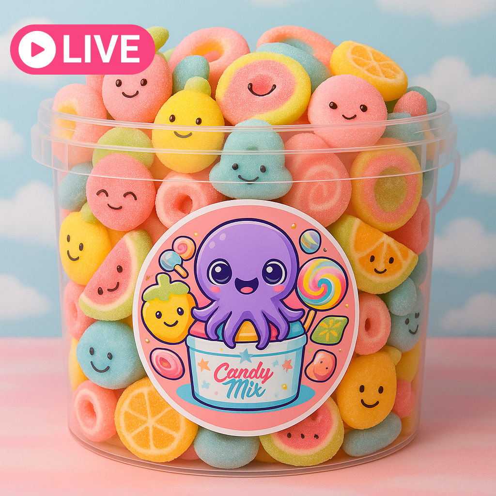 Seau de bonbons Live (3,5kg) - CandyBucket