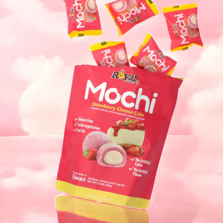 Mochi -Käsekuchen -Erdbeere
