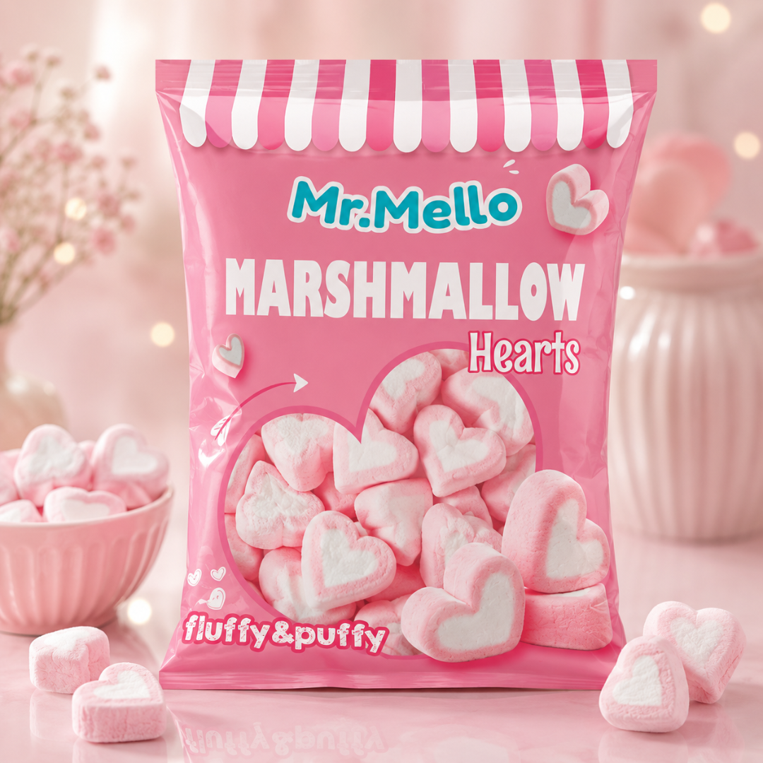 Mr. Mello Marshmallow Hearts