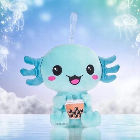 Peluche Bagclip Axoloti Turqoise 12cm