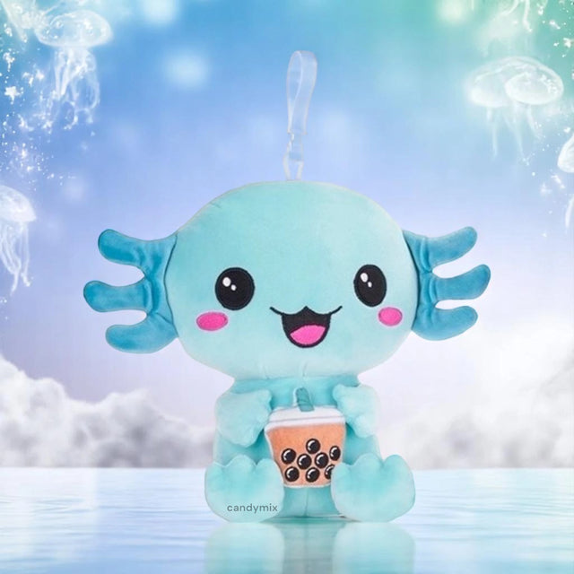 Peluche Bagclip Axoloti Turqoise 12cm