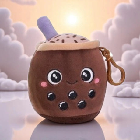 Peluche Bubble Tea Chocolat 10cm