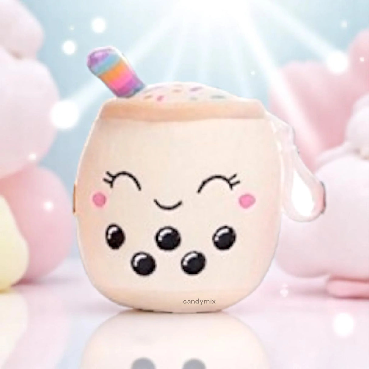 Peluche Bubble Tea Vanille 10cm