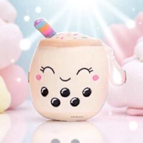 Peluche Bubble Tea Vanille 10cm