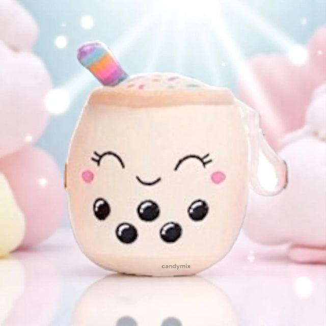 Peluche Bubble Tea Vanille 10cm