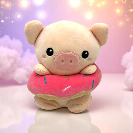 Peluche Donut Animal Cochon 19cm