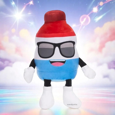 Peluche Energy Drink Bleu Blanc Rouge 36cm