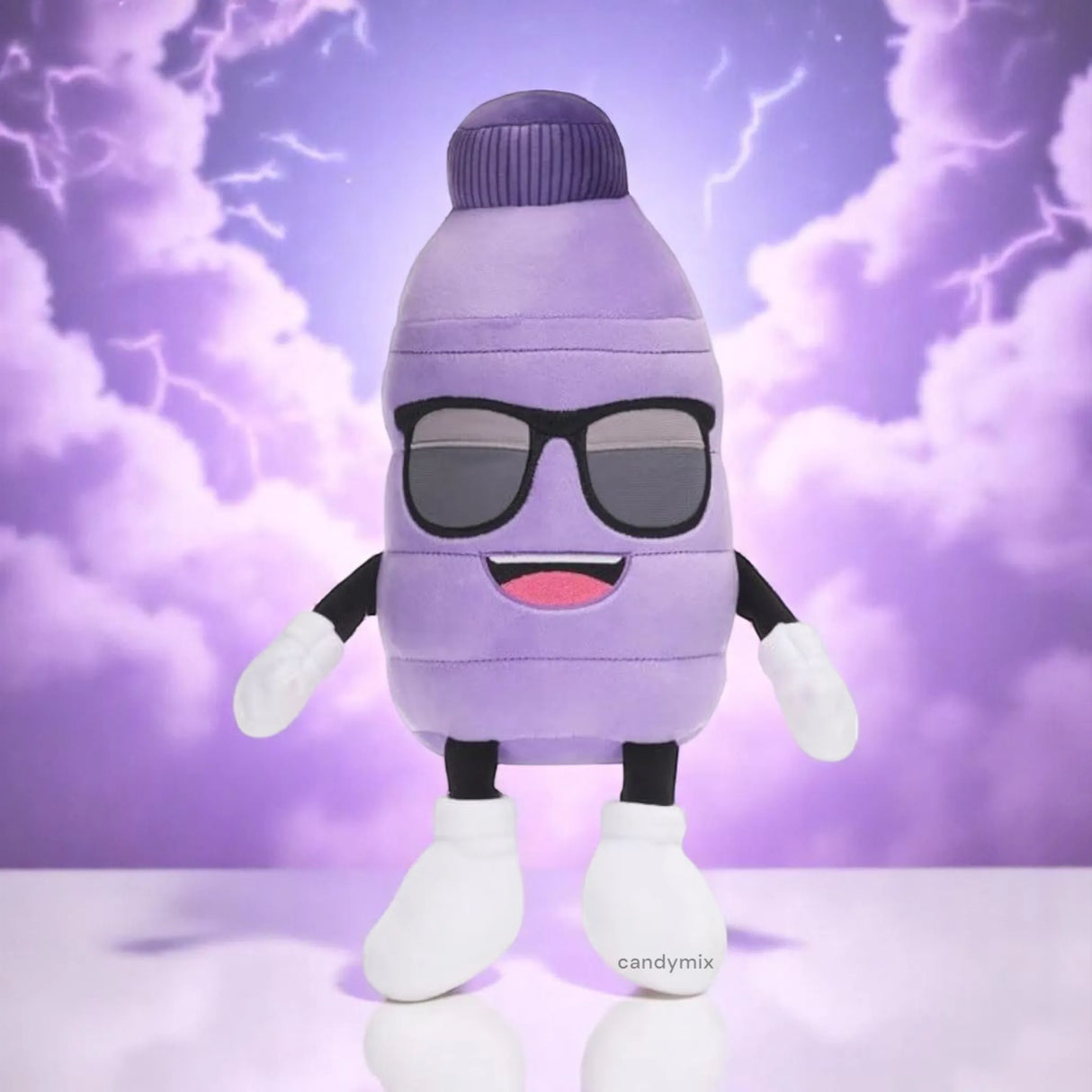 Peluche Energy Drink Violet 36cm