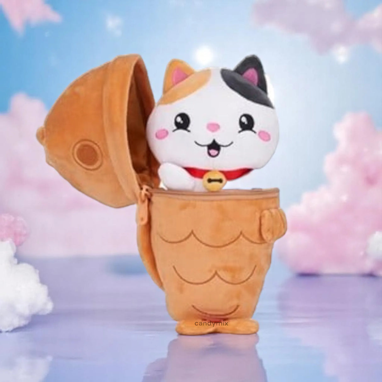 Peluche Zip Chat Poisson 24cm