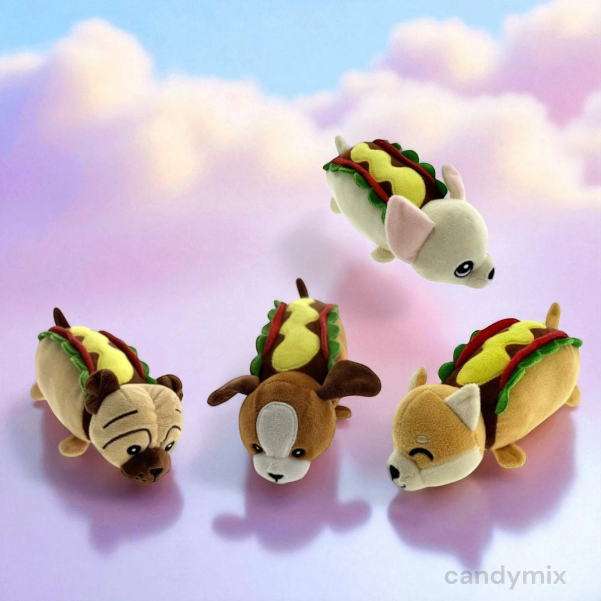 Hot Dog Kawaii Plüsch 18 cm