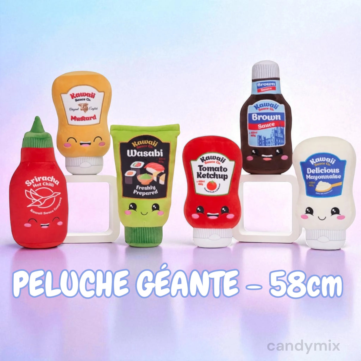 Peluche Sauce Géante - 58cm