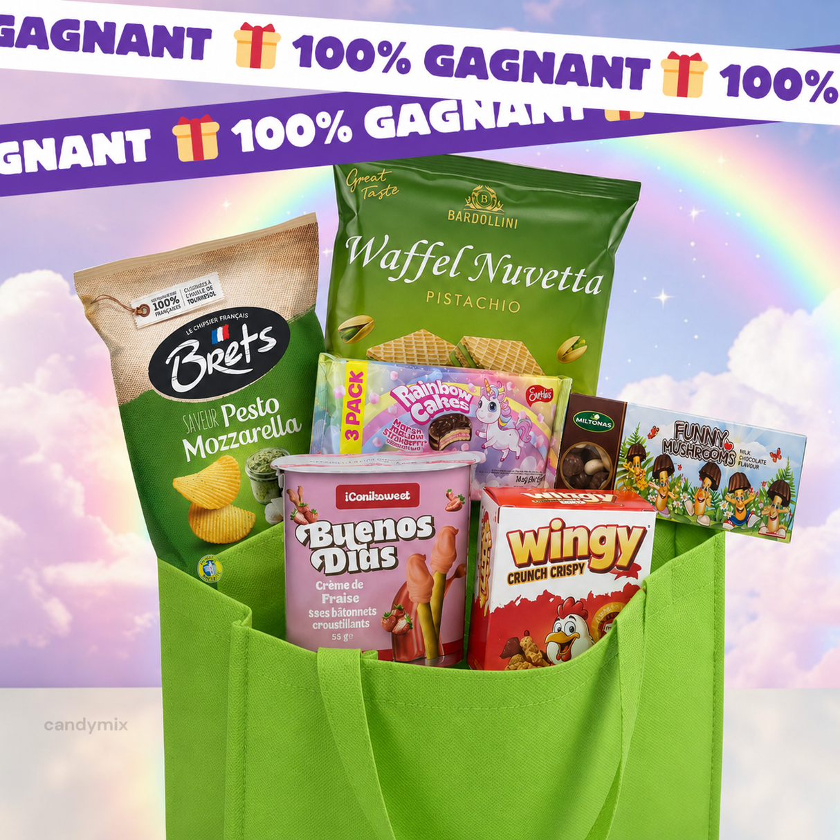 Sac Live Snacks - 100% Gagnant - bonbons en vrac CandyMix
