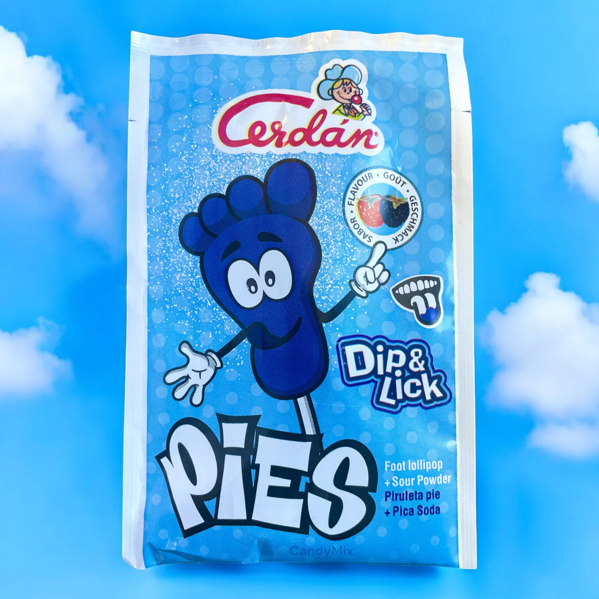 Madera fruta del pie de lollipop