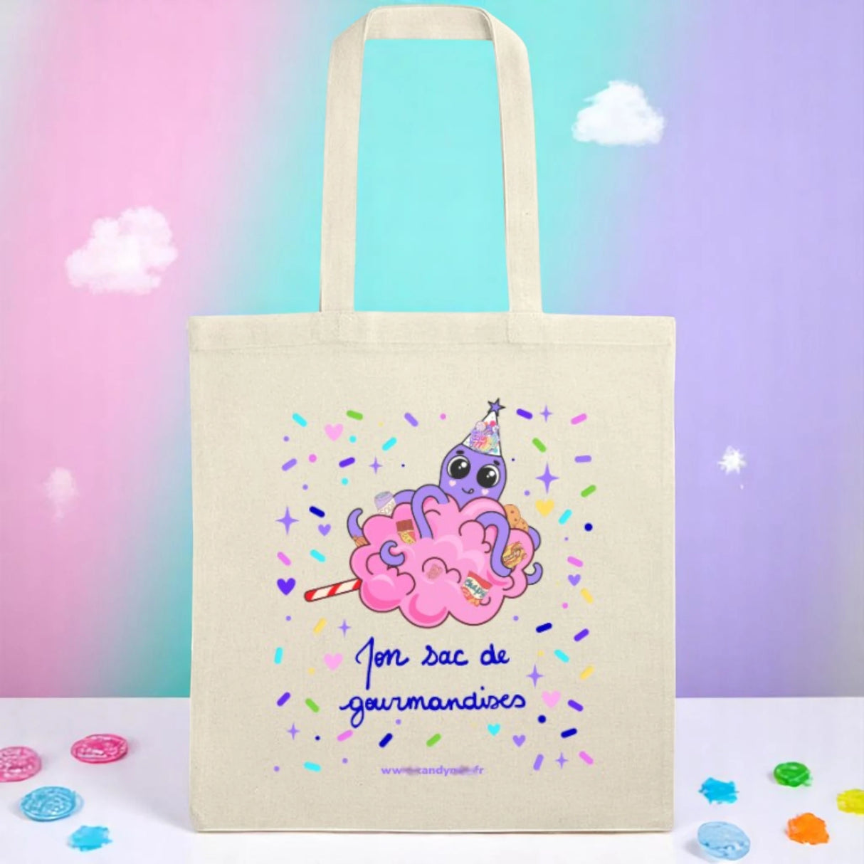 Tote Bag CandyMix - " Mon Sac de Gourmandises"
