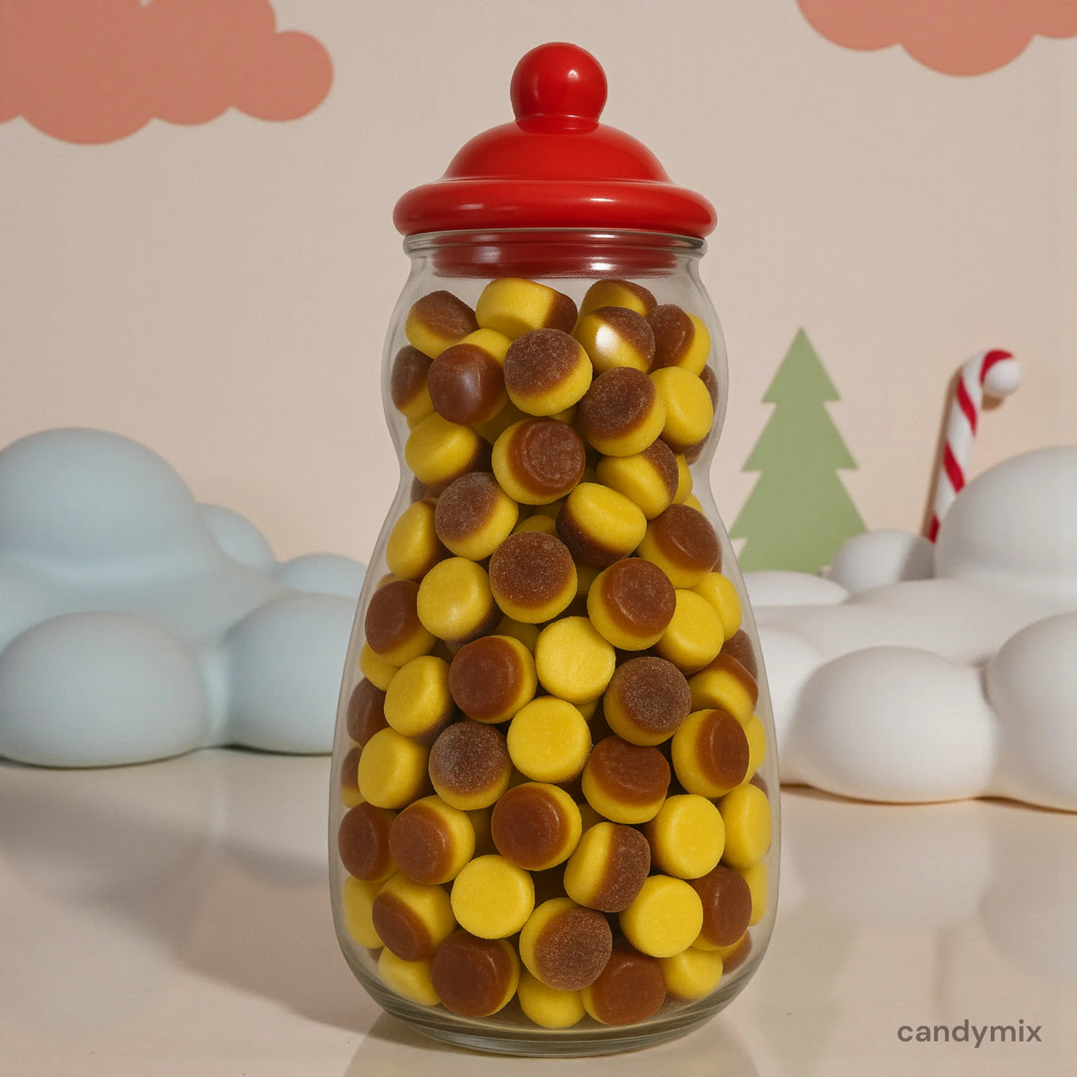 Bonbonnière Bonhomme de Neige Bonbons Flans