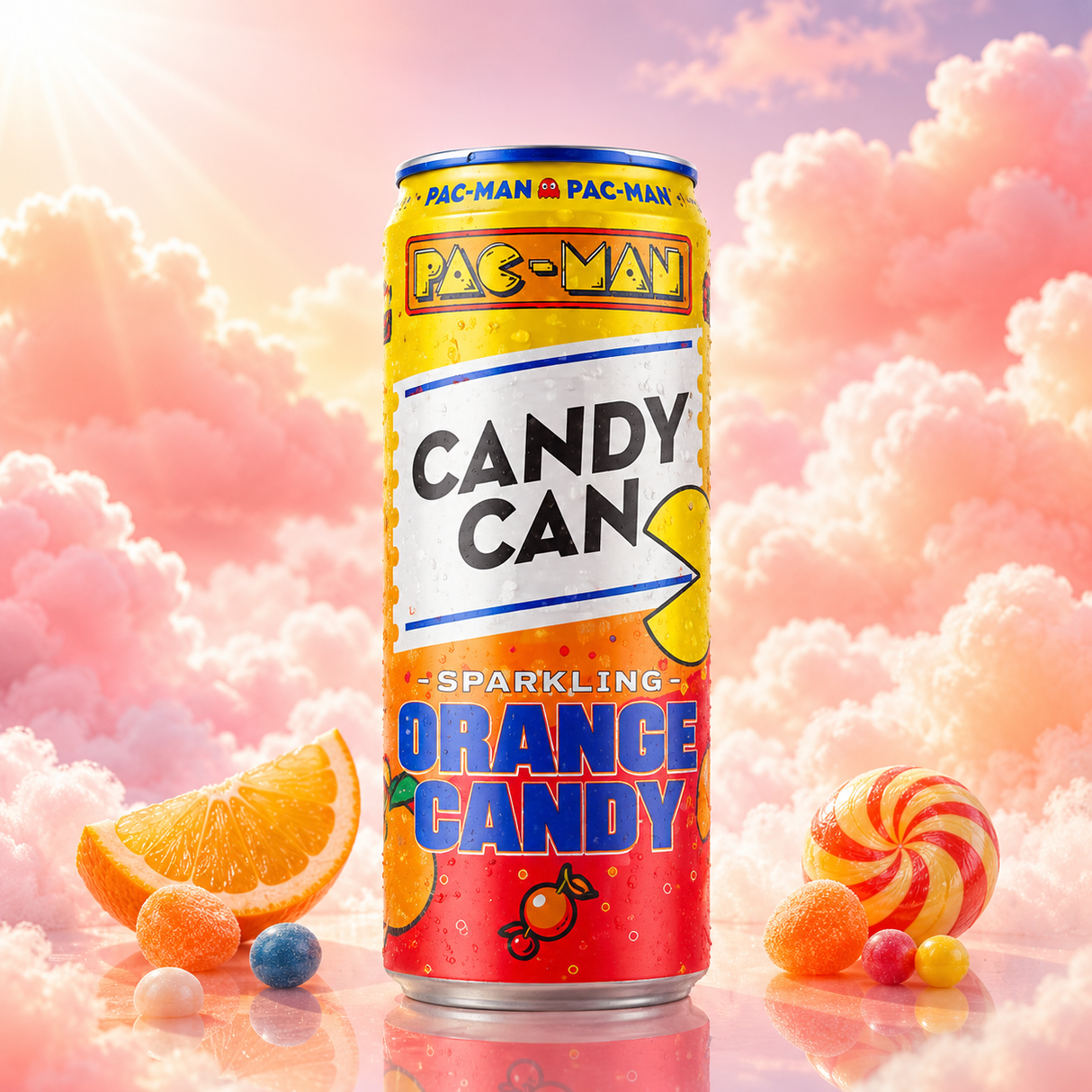 Candy Can Pac-Man Orange Candy 330 ml