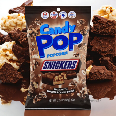Candy Pop Pop corn Snickers