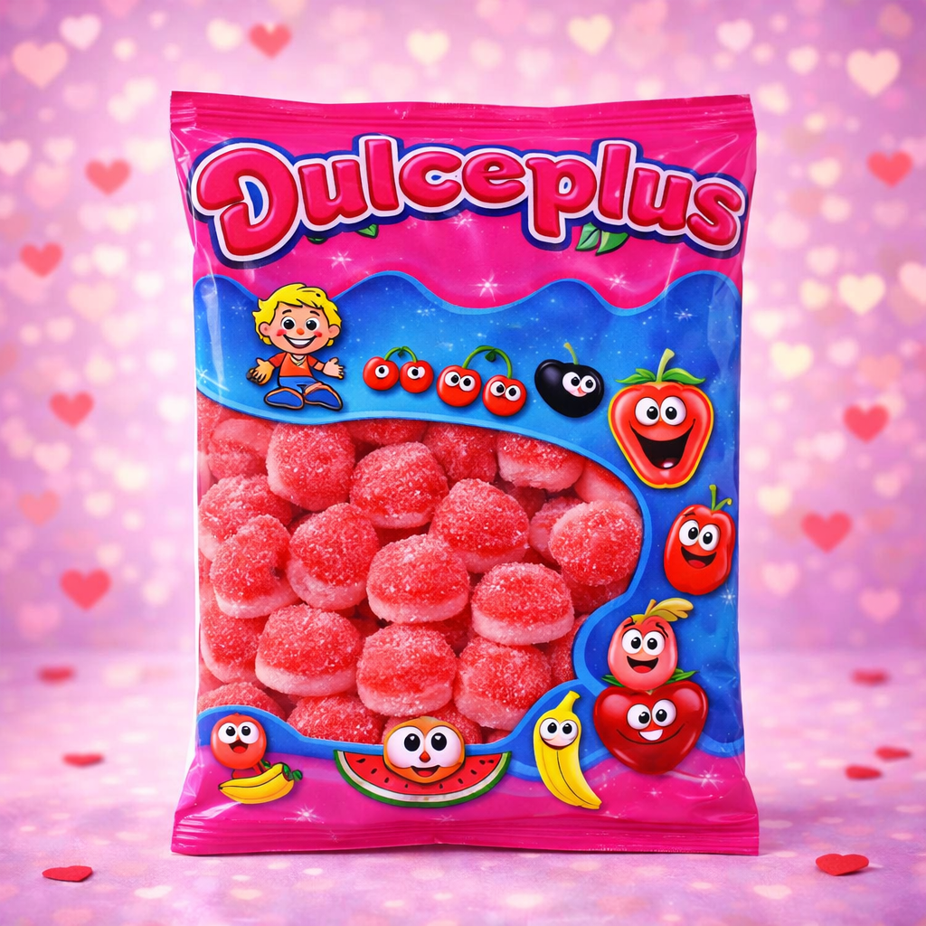 sachets fondants fraises