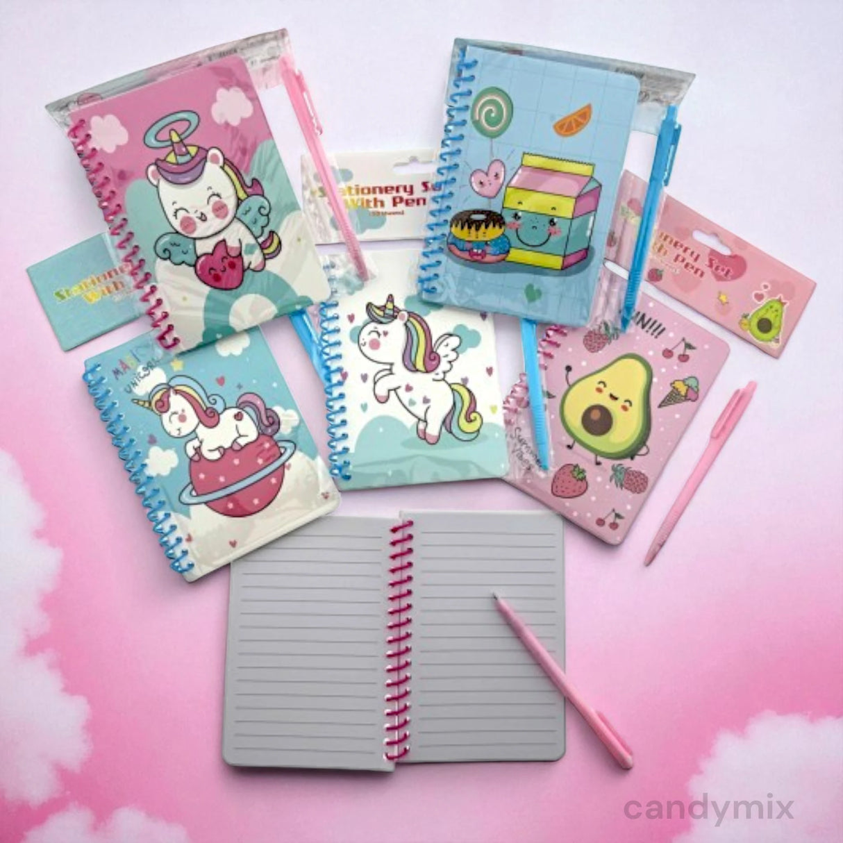 Carnet Kawaï + stylo - 22cm x 15cm