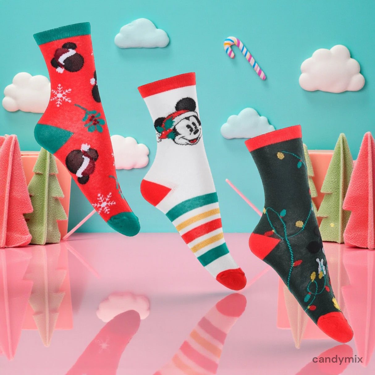 Chaussettes Mickey Noël 36/44