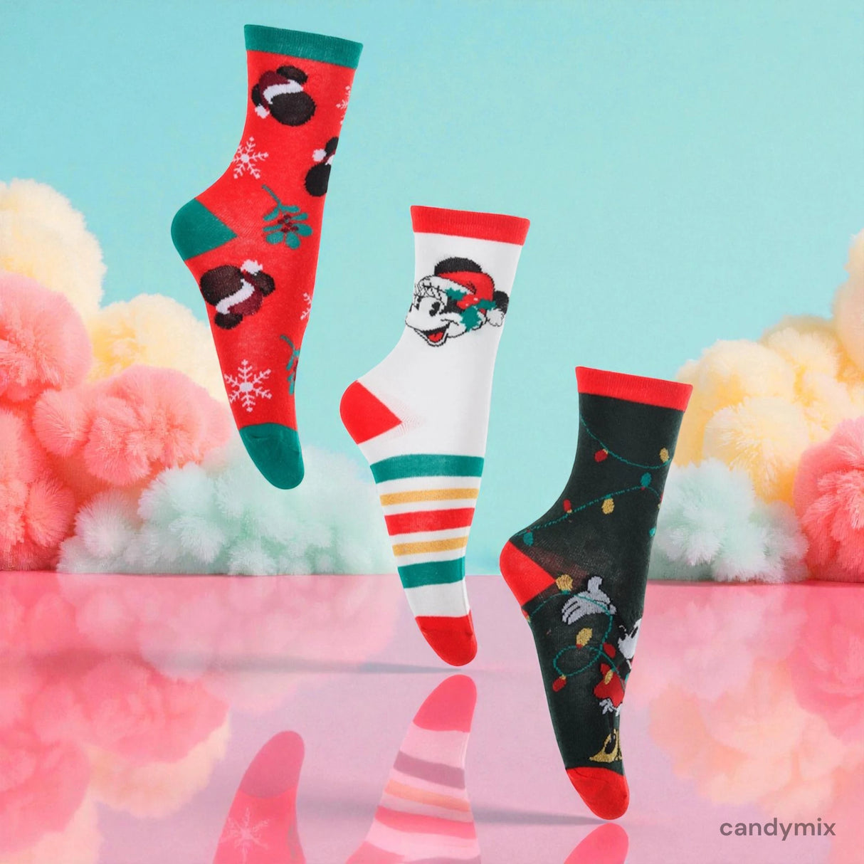 Chaussettes Minnie Noël 36/38