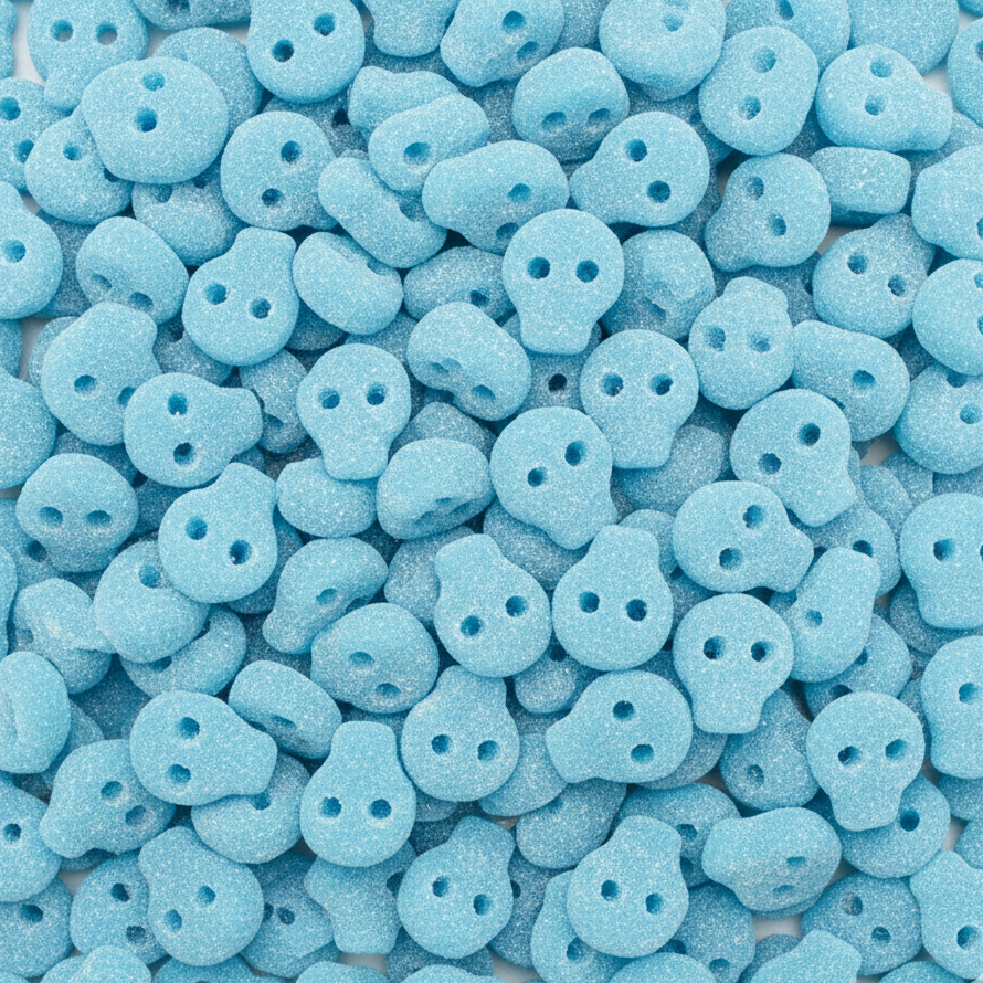 bonbon crâne suédois framboise