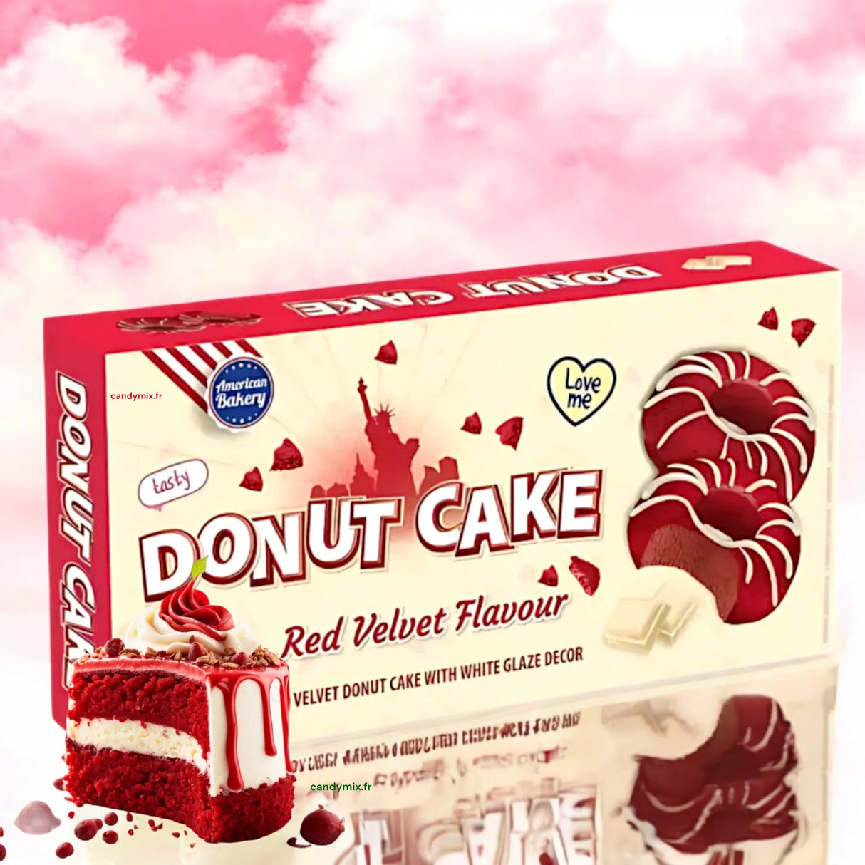 Donut -Kuchen Red Velvet